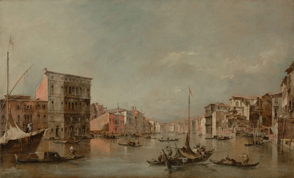 Il Canal Grande a Venezia con Palazzo Bembo - J. Paul Getty Museum, Los Angeles